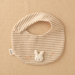 日本Amorosa Mamma有機棉嬰兒圍兜-小兔