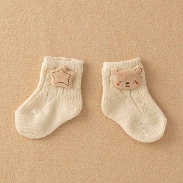 日本Amorosa Mamma有機棉新生兒襪