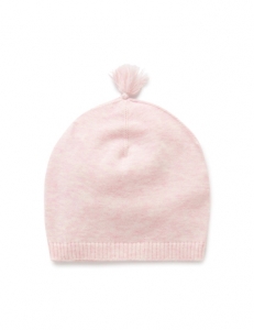 Purebaby 有機棉針織帽 -粉紅色