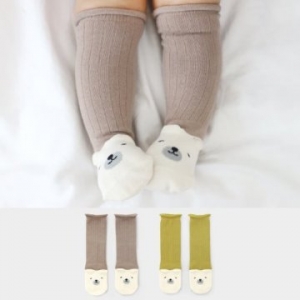 Merebe嬰童及膝襪-芥末黃