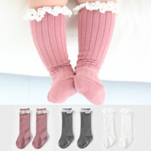 Merebe嬰童及膝襪-粉色