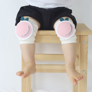 Merebe嬰童學爬學步護膝墊-桃子圖案