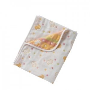 日本OP mini 嬰兒六重紗雙面毯-咕咕雞