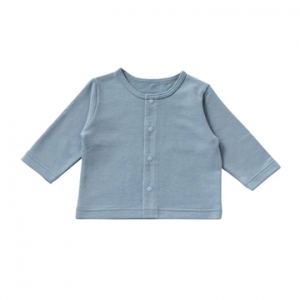日本OP mini 嬰童開襟外套-藍灰色